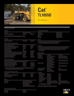 Телескопични манипулатори на материали Caterpillar TL1055D