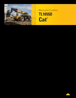 Телескопични манипулатори на материали Caterpillar TL1055D