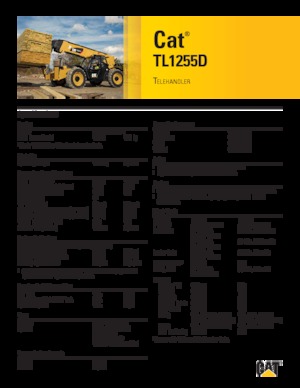 Телескопични манипулатори на материали Caterpillar TL1255D