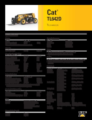 Телескопични манипулатори на материали Caterpillar TL642D