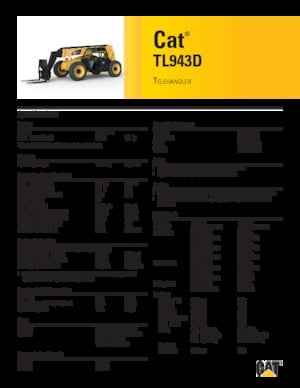 Телескопични манипулатори на материали Caterpillar TL943D