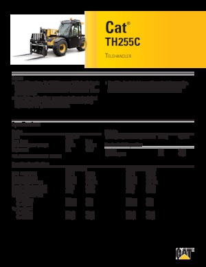 Телескопични манипулатори на материали Caterpillar TH255C