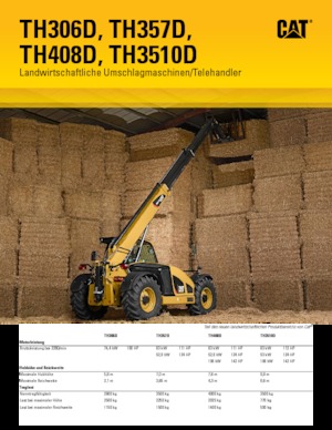 Телескопични манипулатори на материали Caterpillar TH357D
