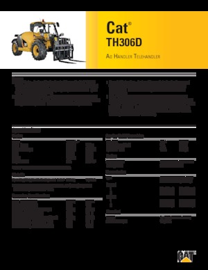 Телескопични манипулатори на материали Caterpillar TH306D