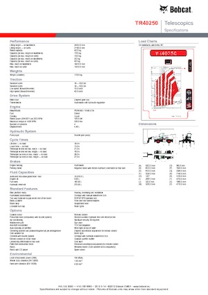 Телескопични товарачи с горна конструкция Bobcat TR40250