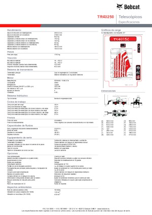 Телескопични товарачи с горна конструкция Bobcat TR40250