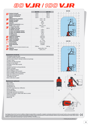Подемници с единична вертикална мачта Manitou 100 VJR Evolution