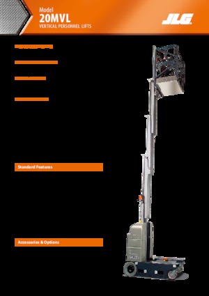 Подемници с единична вертикална мачта JLG 20MVL