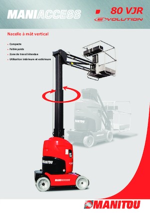 Подемници с единична вертикална мачта Manitou 80 VJR Evolution