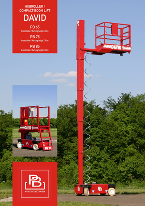 Колесни ножични автовишки PB David 1 PB 75