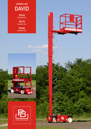 Колесни ножични автовишки PB David 1 PB 75 V