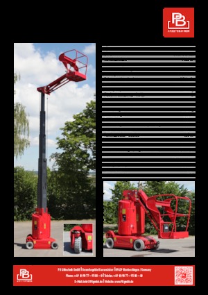 Колесни повдигачи с подвижна стрела PB PB MB112-10EC