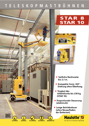 Подемници с единична вертикална мачта Haulotte Star 8