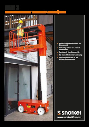 Подемници с единична вертикална мачта Snorkel TM12