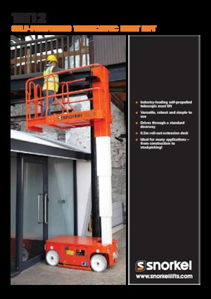Подемници с единична вертикална мачта Snorkel TM12
