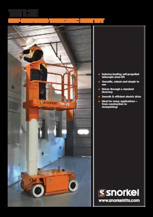 Подемници с единична вертикална мачта Snorkel TM12E