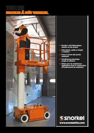 Подемници с единична вертикална мачта Snorkel TM12E