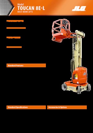 Подемници с единична вертикална мачта JLG-Toucan Toucan 8E-L