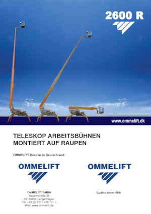 Пълзящи телескопични подемници OMMELIFT 2600 R