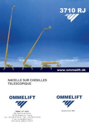 Пълзящи телескопични подемници OMMELIFT 3710 RJ