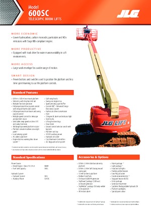 Пълзящи телескопични подемници JLG 600SC