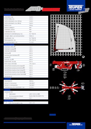 Пълзящи телескопични подемници TEUPEN LEO23T 