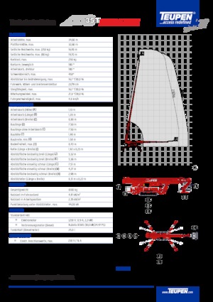 Пълзящи телескопични подемници TEUPEN LEO35T