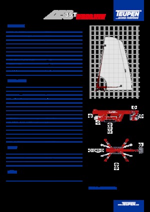 Пълзящи телескопични подемници TEUPEN LEO35T