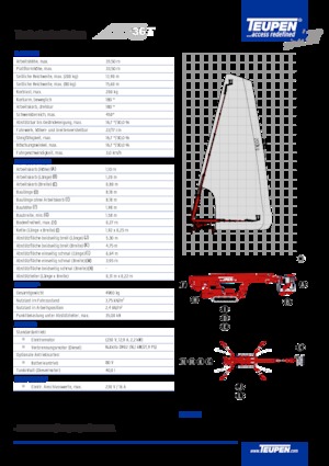 Пълзящи телескопични подемници TEUPEN LEO36T