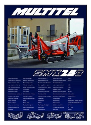 Пълзящи повдигачи с подвижна стрела Multitel SMX 250