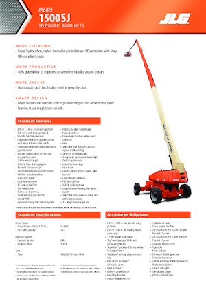 Колесни телескопични подемници JLG 1500SJ