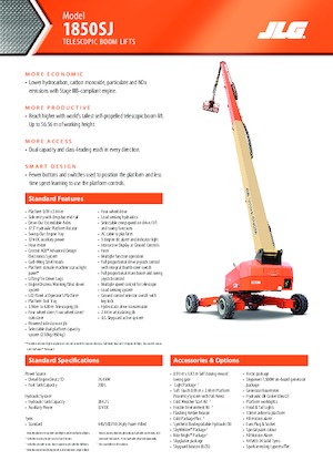 Колесни телескопични подемници JLG 1850SJ
