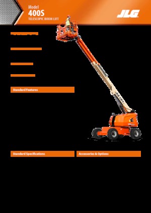 Колесни телескопични подемници JLG 400 S