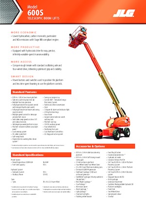 Колесни телескопични подемници JLG 600S