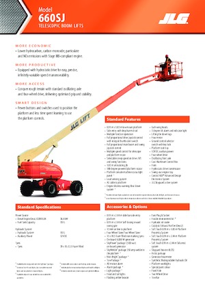 Колесни телескопични подемници JLG 660SJ