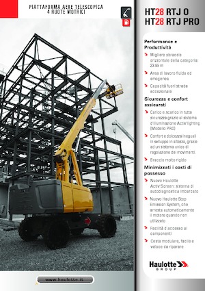 Колесни телескопични подемници Haulotte HT28 RTJ PRO