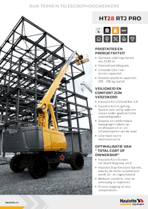 Колесни телескопични подемници Haulotte HT28 RTJ PRO