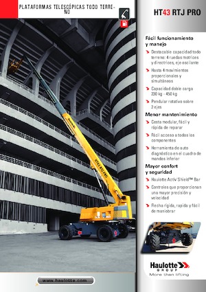 Колесни телескопични подемници Haulotte HT43 RTJ PRO