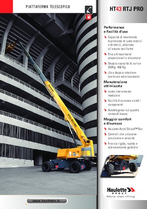 Колесни телескопични подемници Haulotte HT43 RTJ PRO