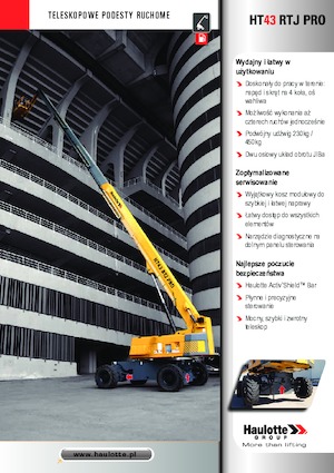 Колесни телескопични подемници Haulotte HT43 RTJ PRO