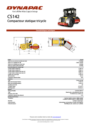 Триколесни валяци Dynapac CS 142