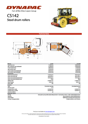 Триколесни валяци Dynapac CS 142