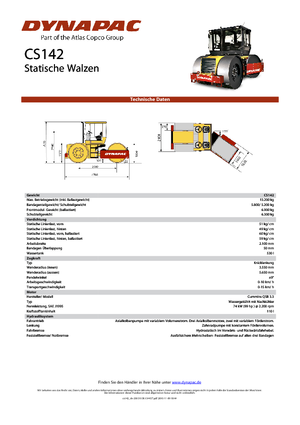 Триколесни валяци Dynapac CS 142