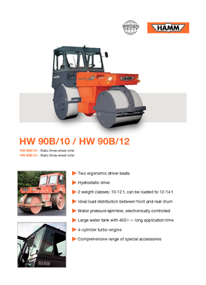 Триколесни валяци Hamm HW 90 B/10