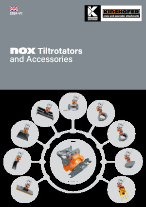 Механизми за завъртане и наклон на багерната кофа Kinshofer TR19NOX