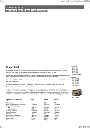 Кранове за товарене на дървен материал Kronos 6020 XL 