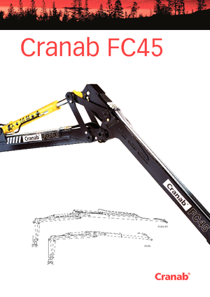 Кранове за товарене на дървен материал Cranab FC 45 Tele