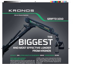Кранове за товарене на дървен материал Kronos Gripto 1010
