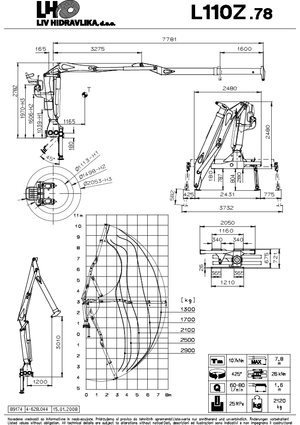 Кранове за товарене на дървен материал LIV L 110 Z 78