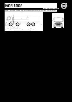 Твърдо шаси Volvo Trucks FMX11.350 8x4 Rigid - High B Ride